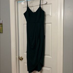 Lulu's Green Spaghetti Strap Dress